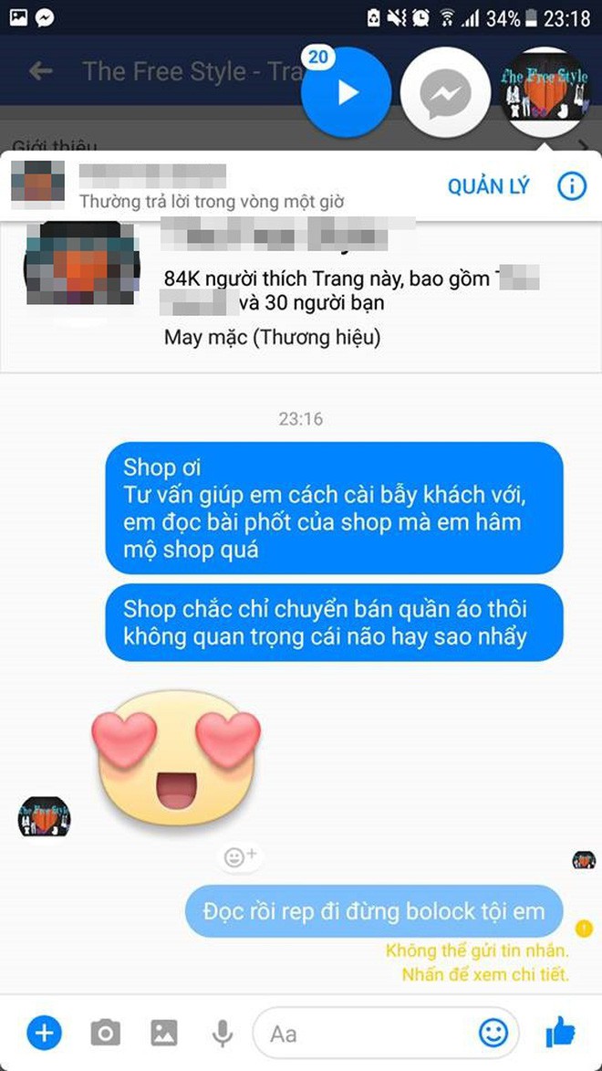 Cô gái căng thẳng không dám đi học vì mới inbox hỏi tư vấn mua áo đã bị chủ shop lên mạng tố chuyên lừa đảo và bùng hàng Cô gái căng thẳng không dám đi học vì mới inbox hỏi tư vấn mua áo đã bị chủ shop lên mạng tố chuyên lừa đảo và bùng hàng